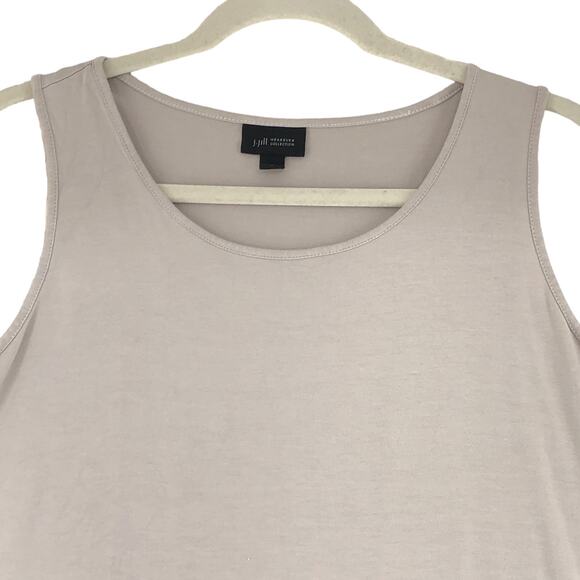 J Jill Wearever Womens Size Small Tank Top Jersey Stretch Beige *TINY FLAW - Picture 2 of 16